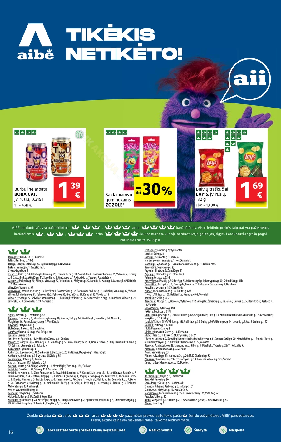 AIBĖ akcijų leidinys Nr. 17 puslapis 16