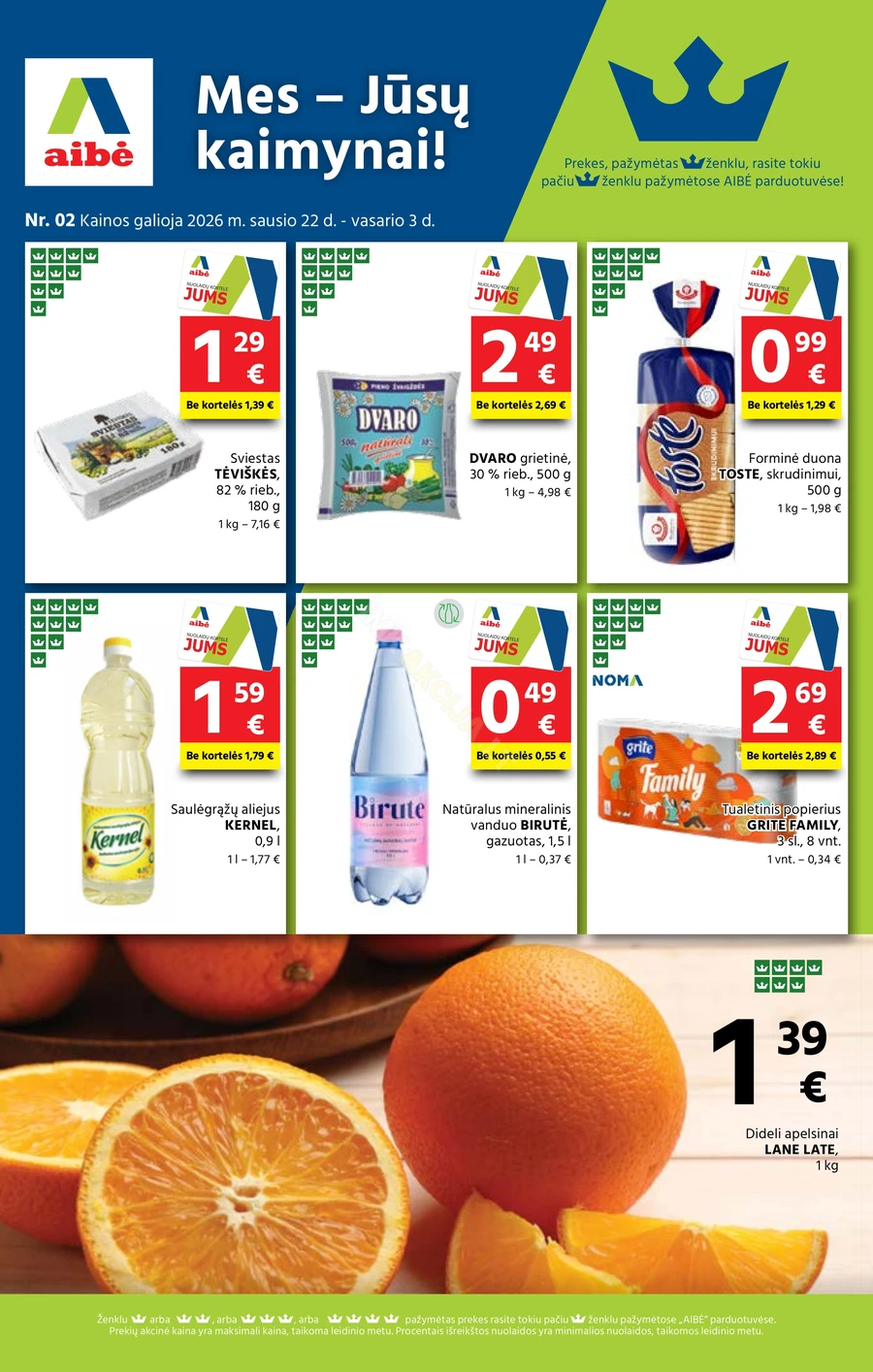 AIBĖ akcijų leidinys Nr. 2 puslapis 1