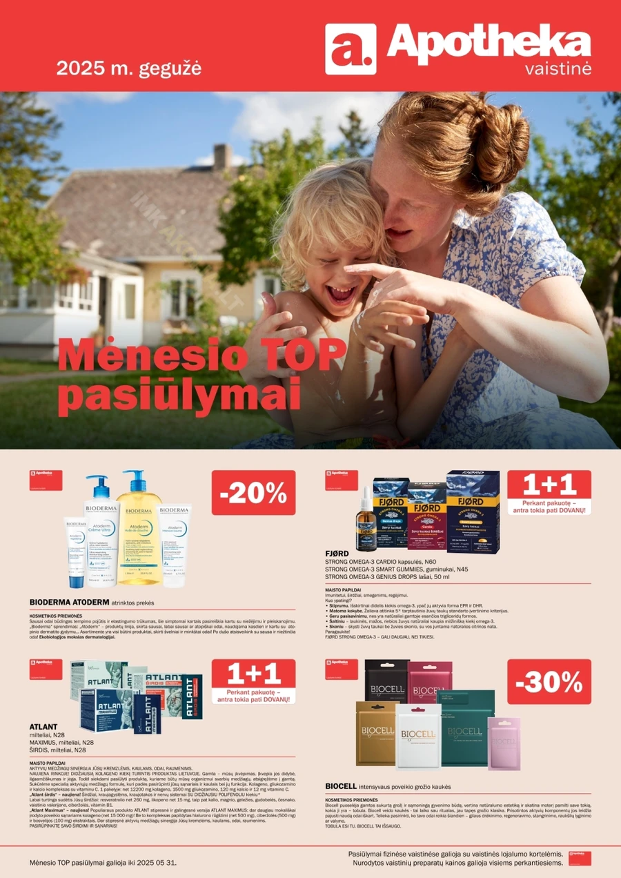 APOTHEKA akcijų leidinys puslapis 1