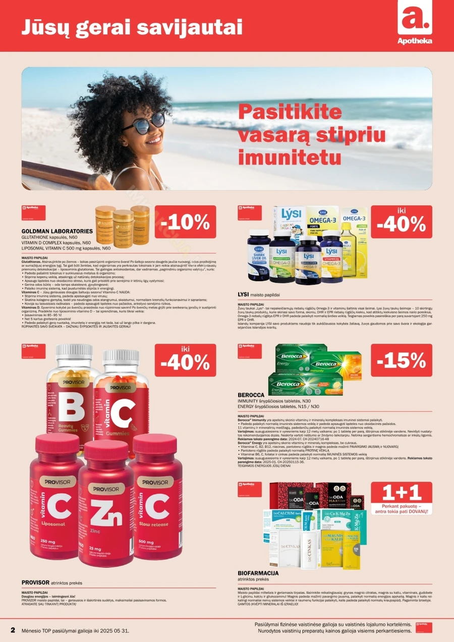 APOTHEKA akcijų leidinys puslapis 2