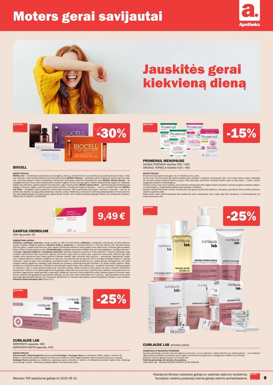 APOTHEKA akcijų leidinys puslapis 9