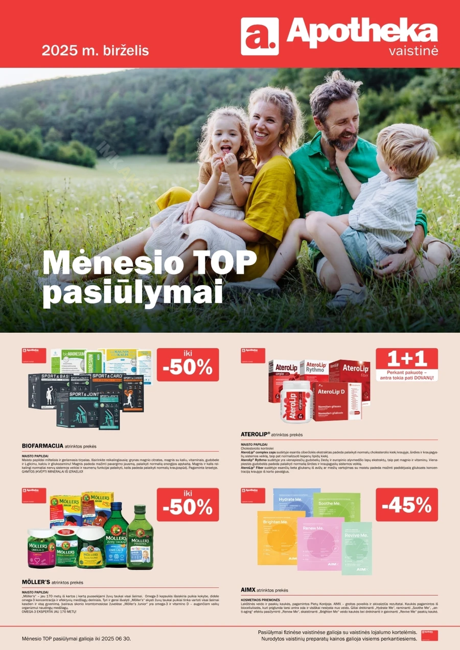 APOTHEKA akcijų leidinys puslapis 1