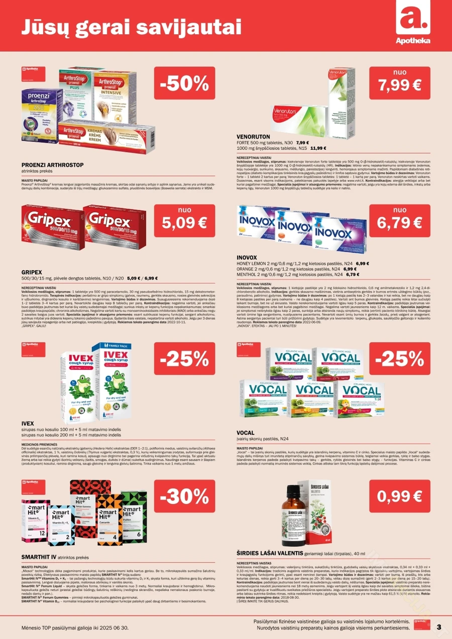 APOTHEKA akcijų leidinys puslapis 3