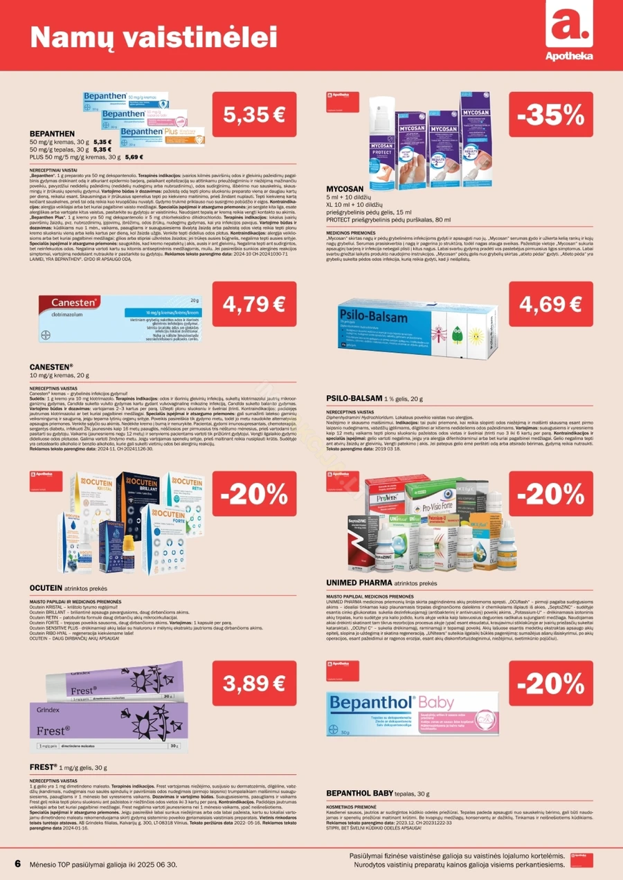 APOTHEKA akcijų leidinys puslapis 6