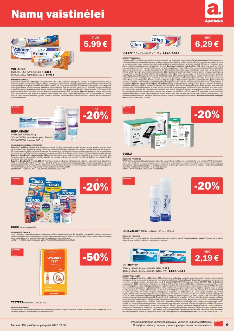 APOTHEKA akcijų leidinys puslapis 9