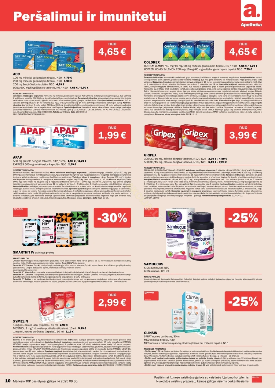 APOTHEKA akcijų leidinys puslapis 10