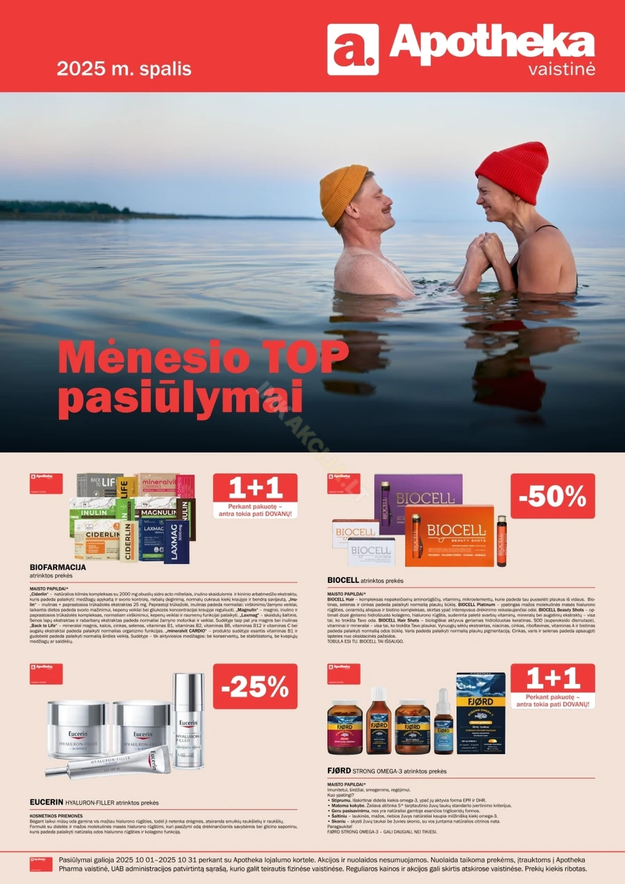 APOTHEKA akcijų leidinys puslapis 1