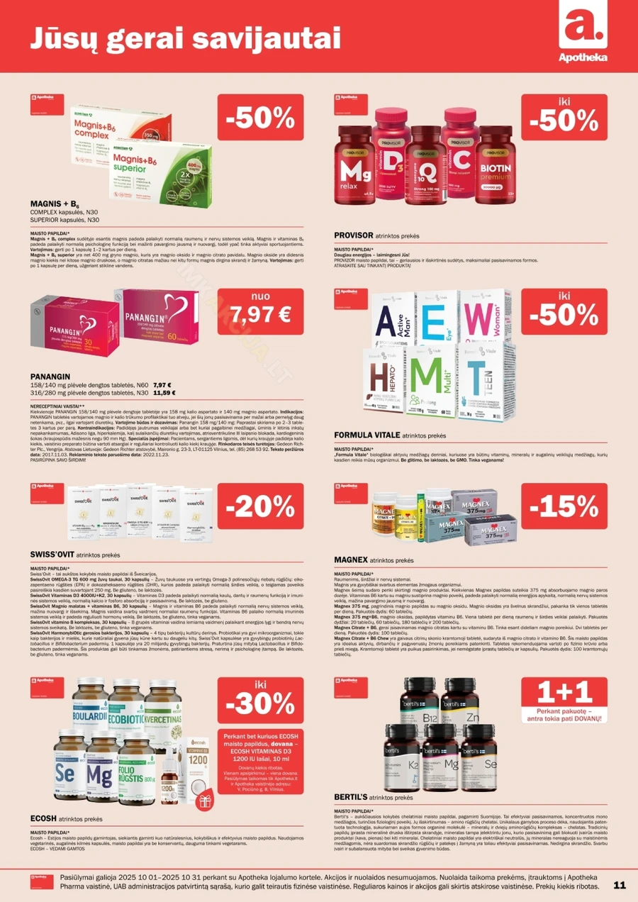 APOTHEKA akcijų leidinys puslapis 11