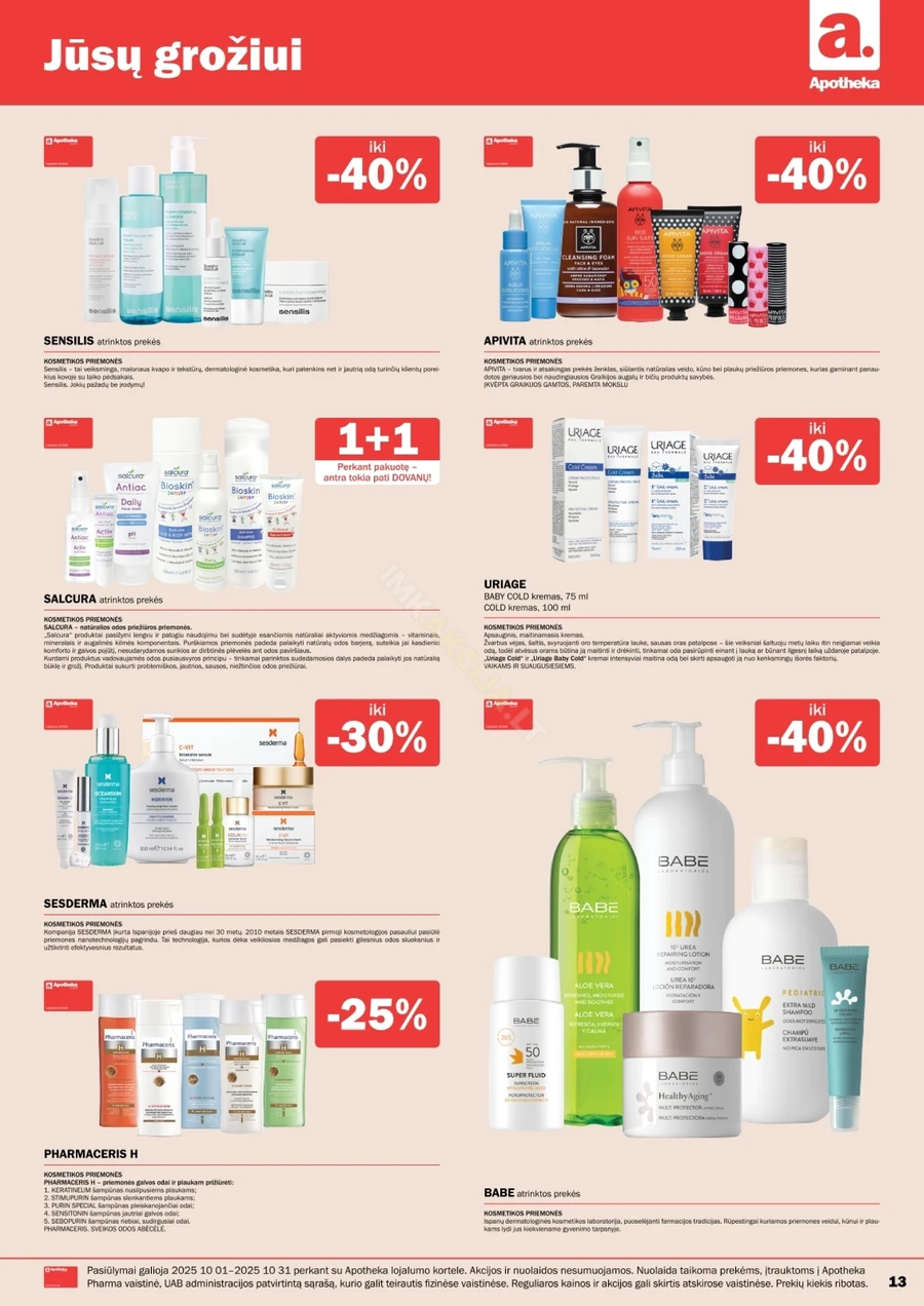 APOTHEKA akcijų leidinys puslapis 13
