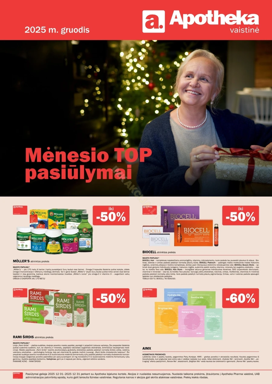 APOTHEKA akcijų leidinys puslapis 1