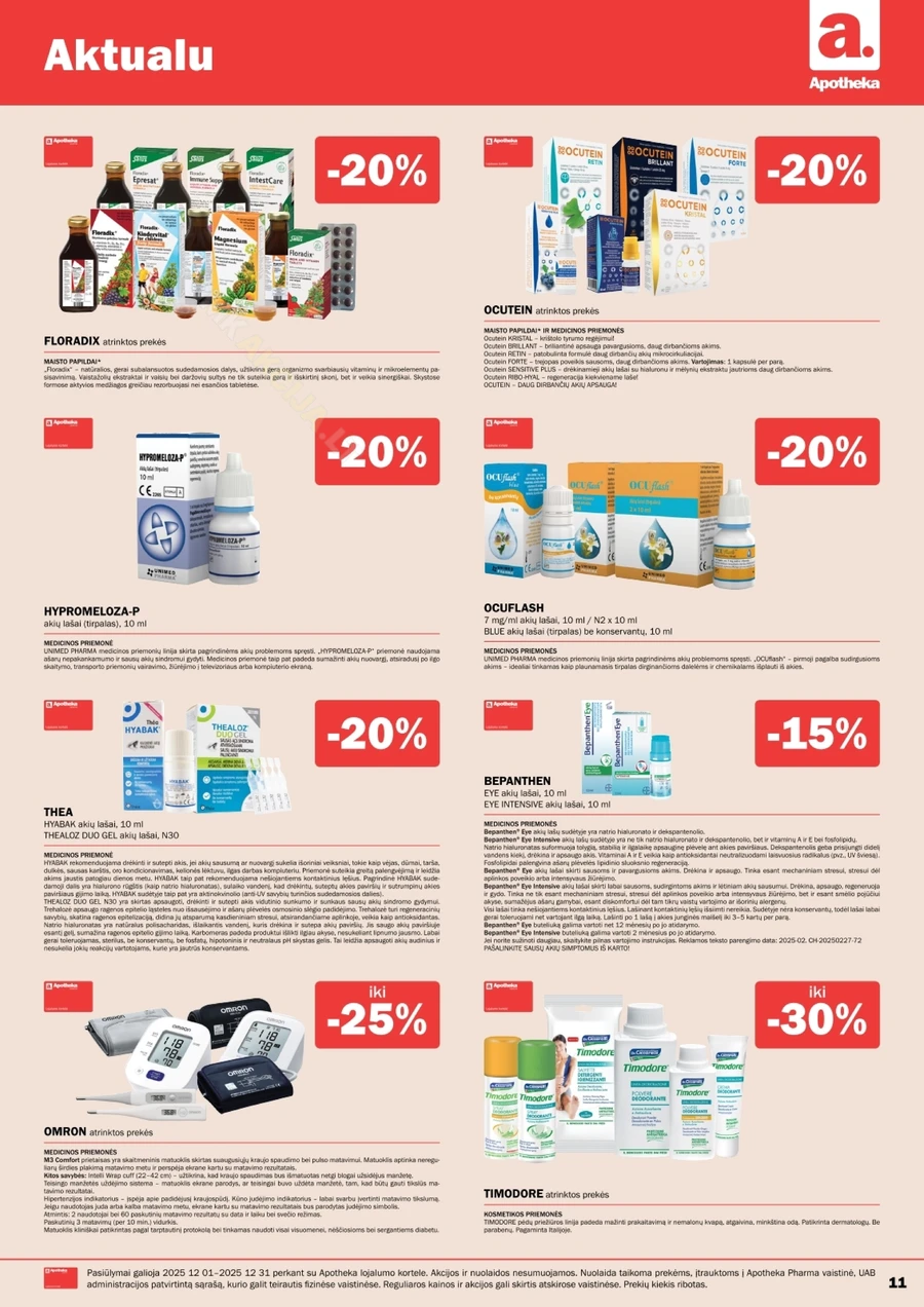 APOTHEKA akcijų leidinys puslapis 11
