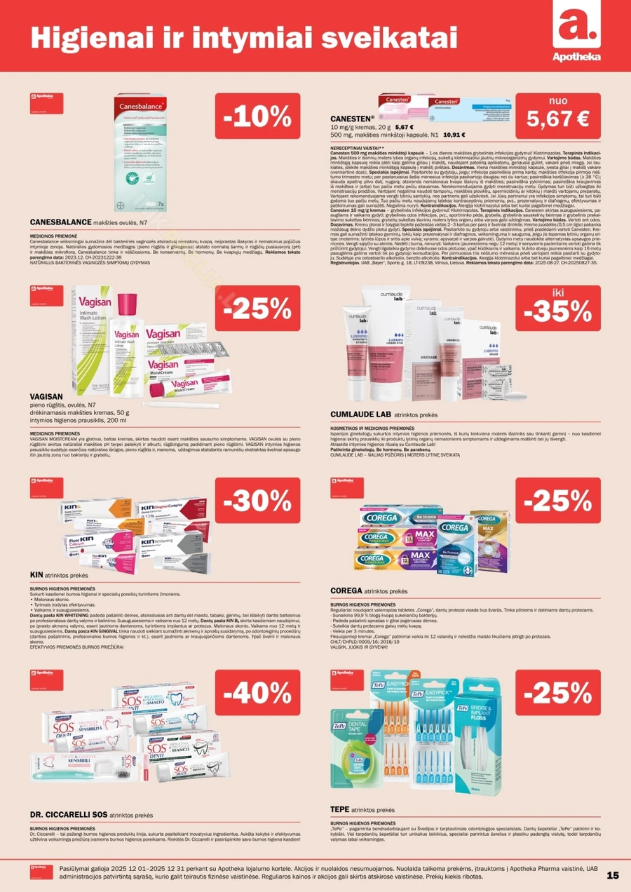 APOTHEKA akcijų leidinys puslapis 15