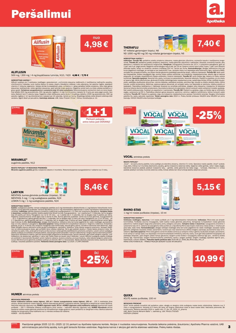 APOTHEKA akcijų leidinys puslapis 3