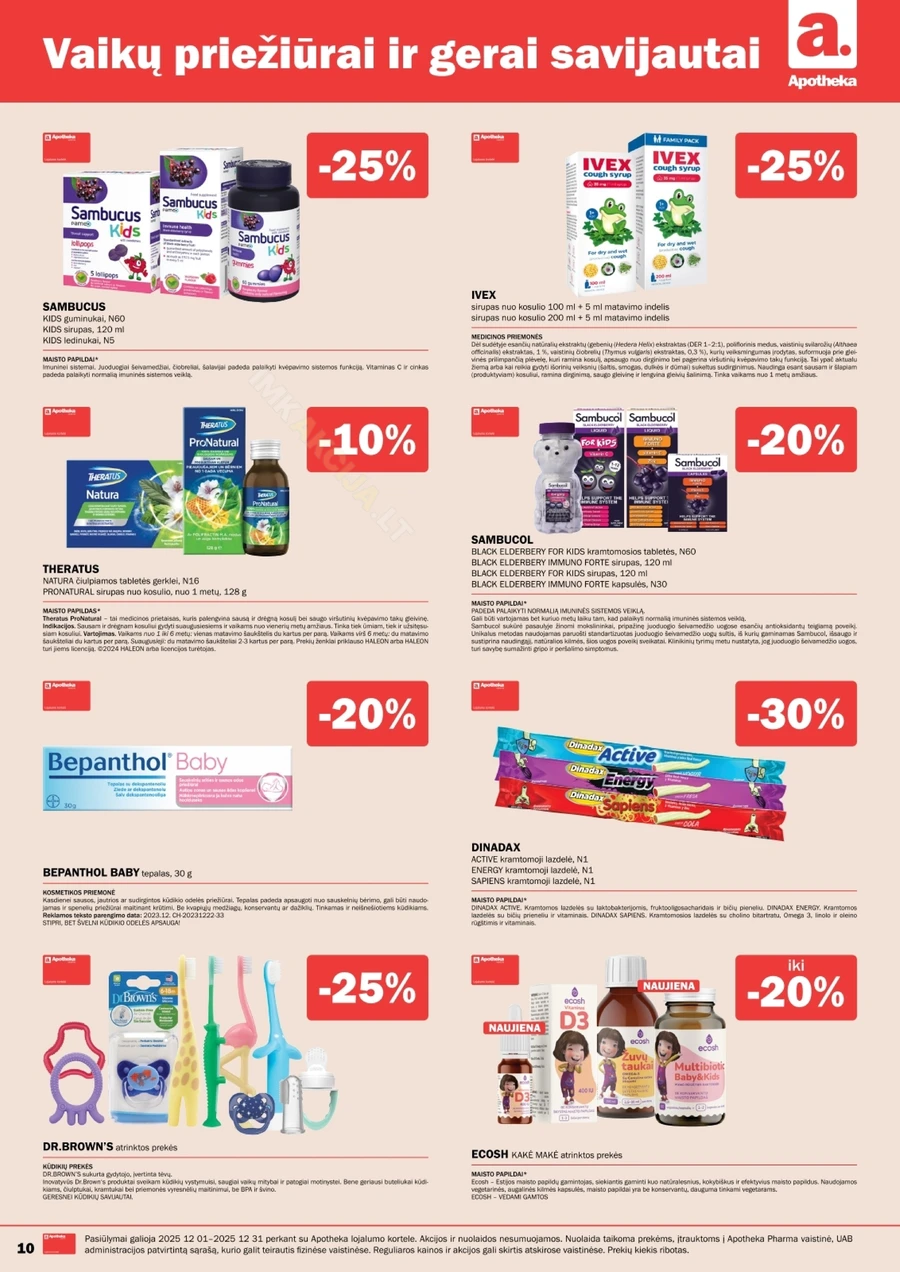 APOTHEKA akcijų leidinys puslapis 10