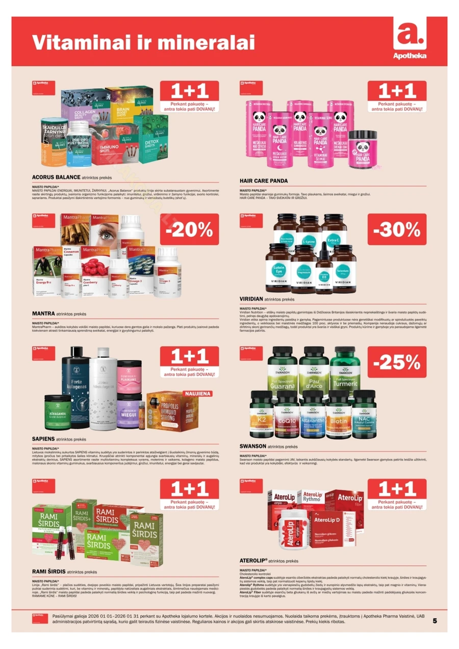 APOTHEKA akcijų leidinys puslapis 5