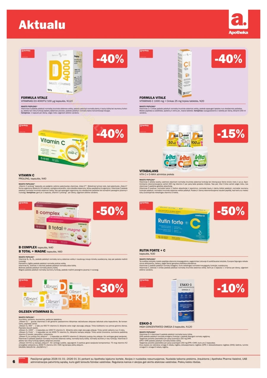 APOTHEKA akcijų leidinys puslapis 6