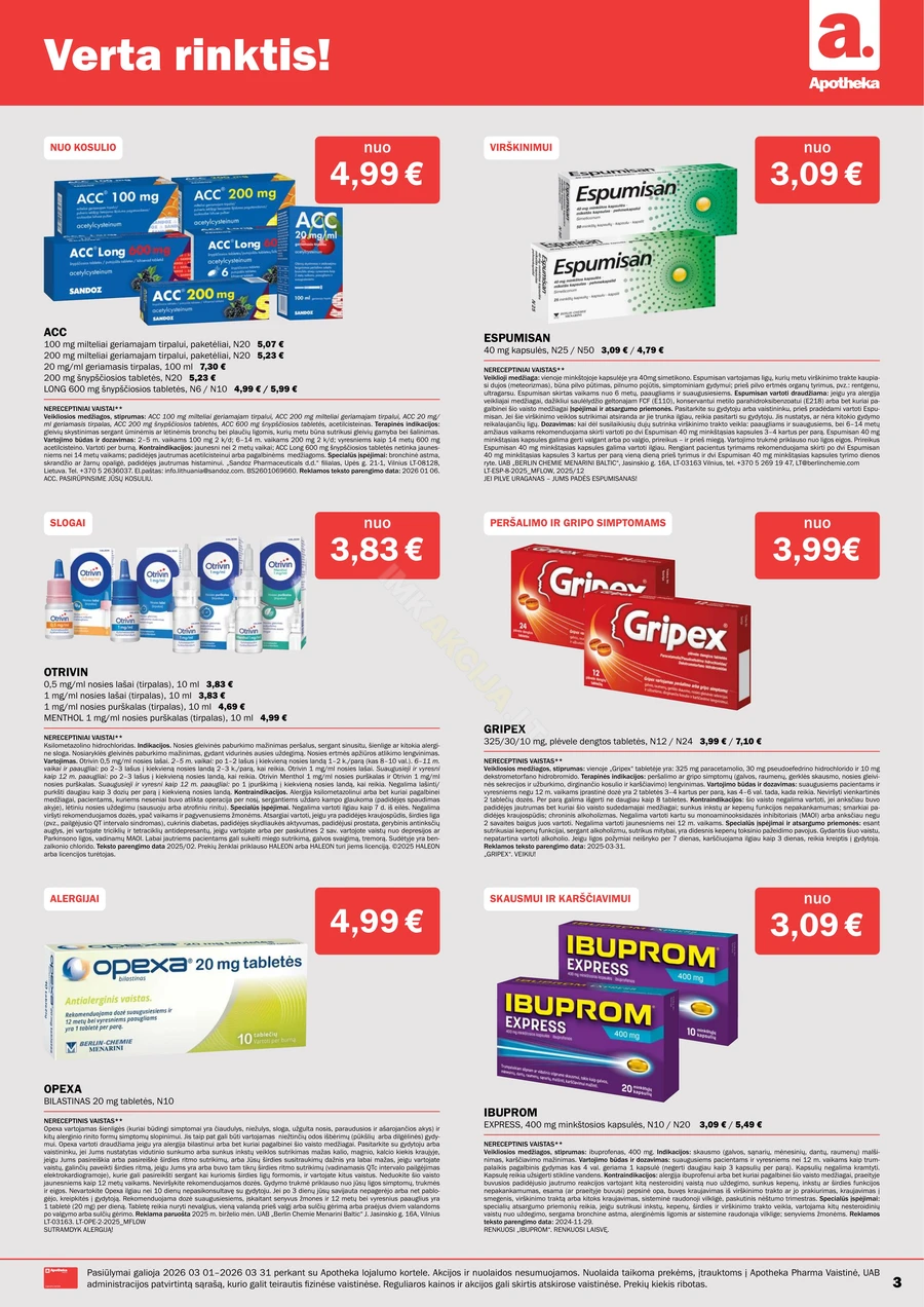 APOTHEKA akcijų leidinys puslapis 3