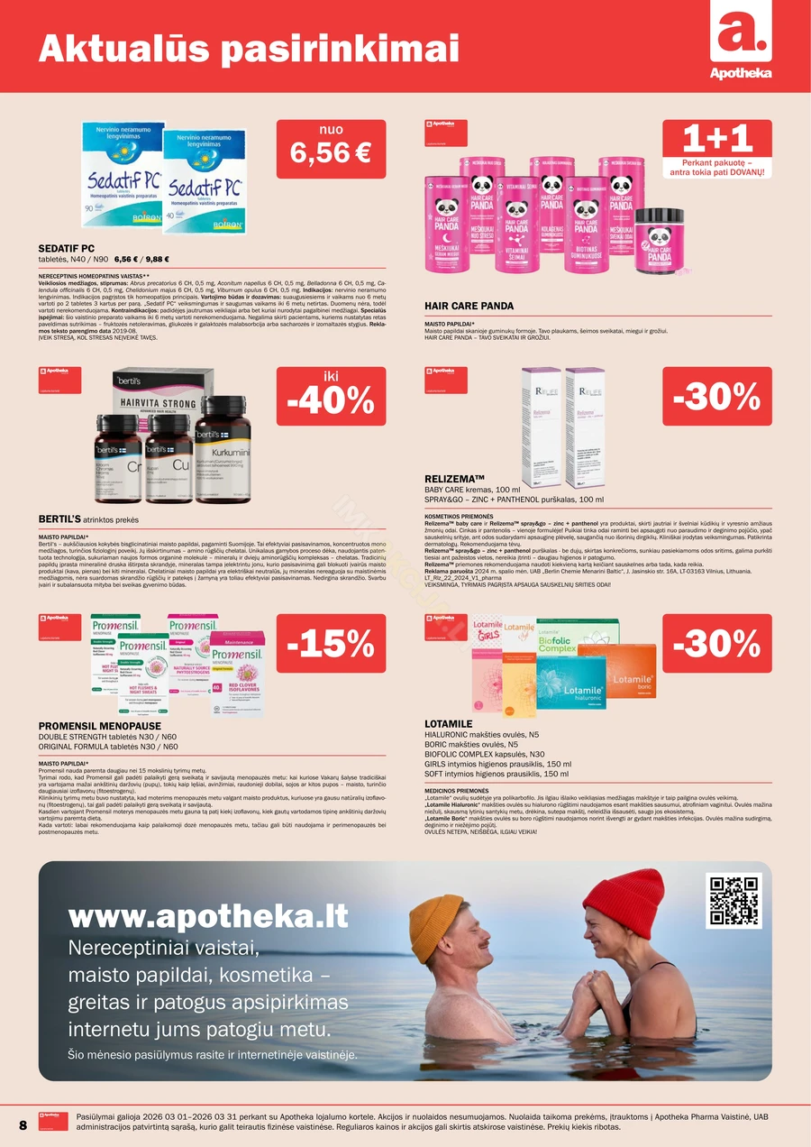 APOTHEKA akcijų leidinys puslapis 8