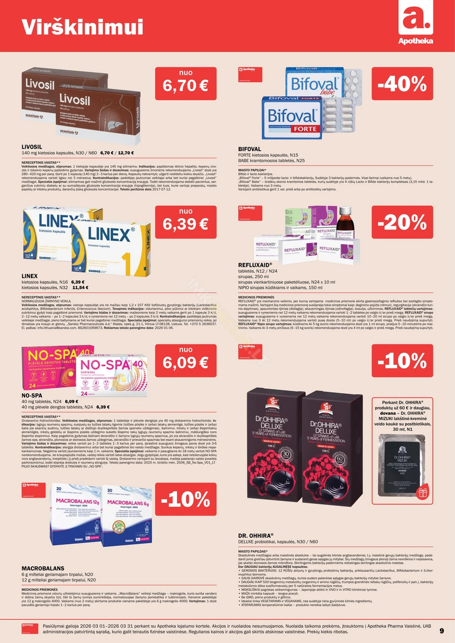 APOTHEKA akcijų leidinys puslapis 9