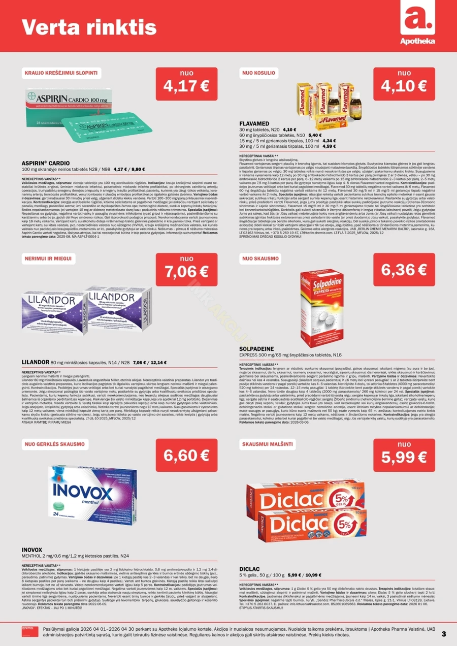 APOTHEKA akcijų leidinys puslapis 3
