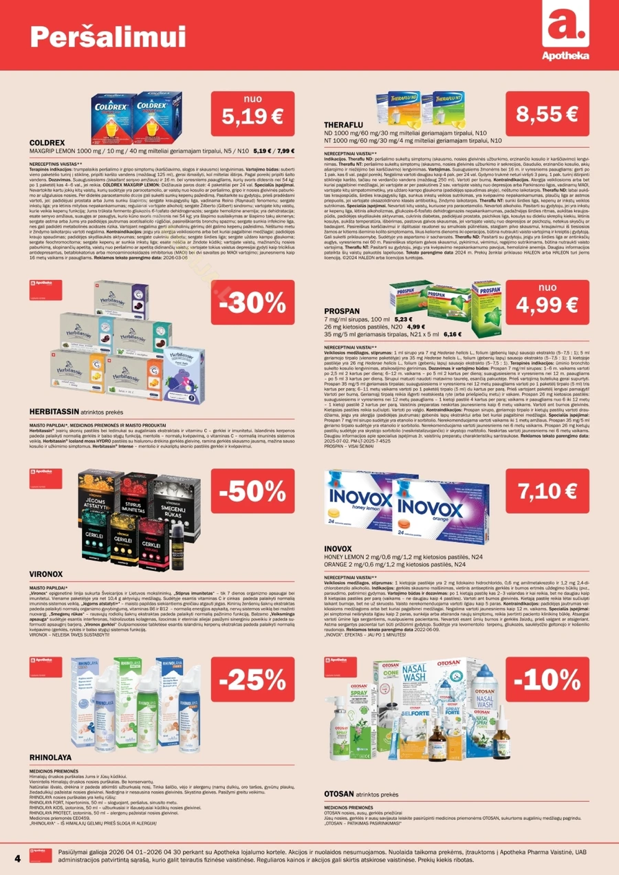 APOTHEKA akcijų leidinys puslapis 4