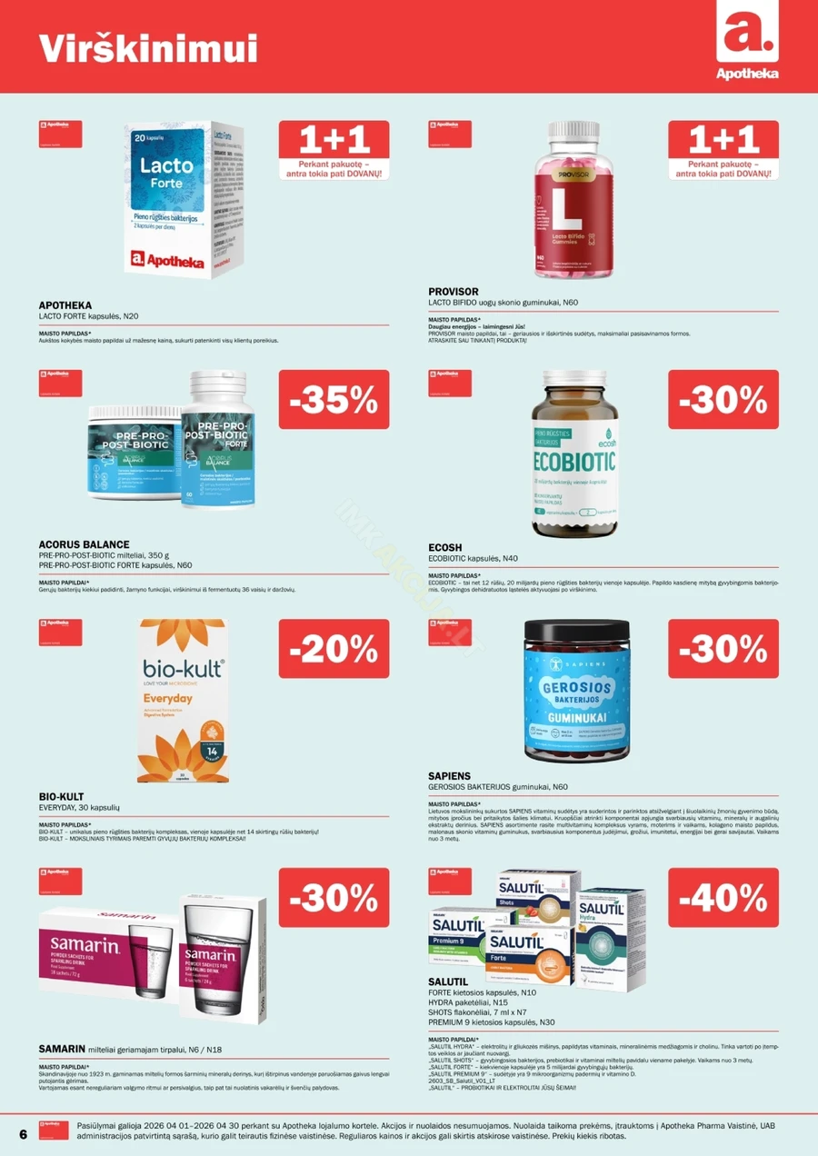 APOTHEKA akcijų leidinys puslapis 6
