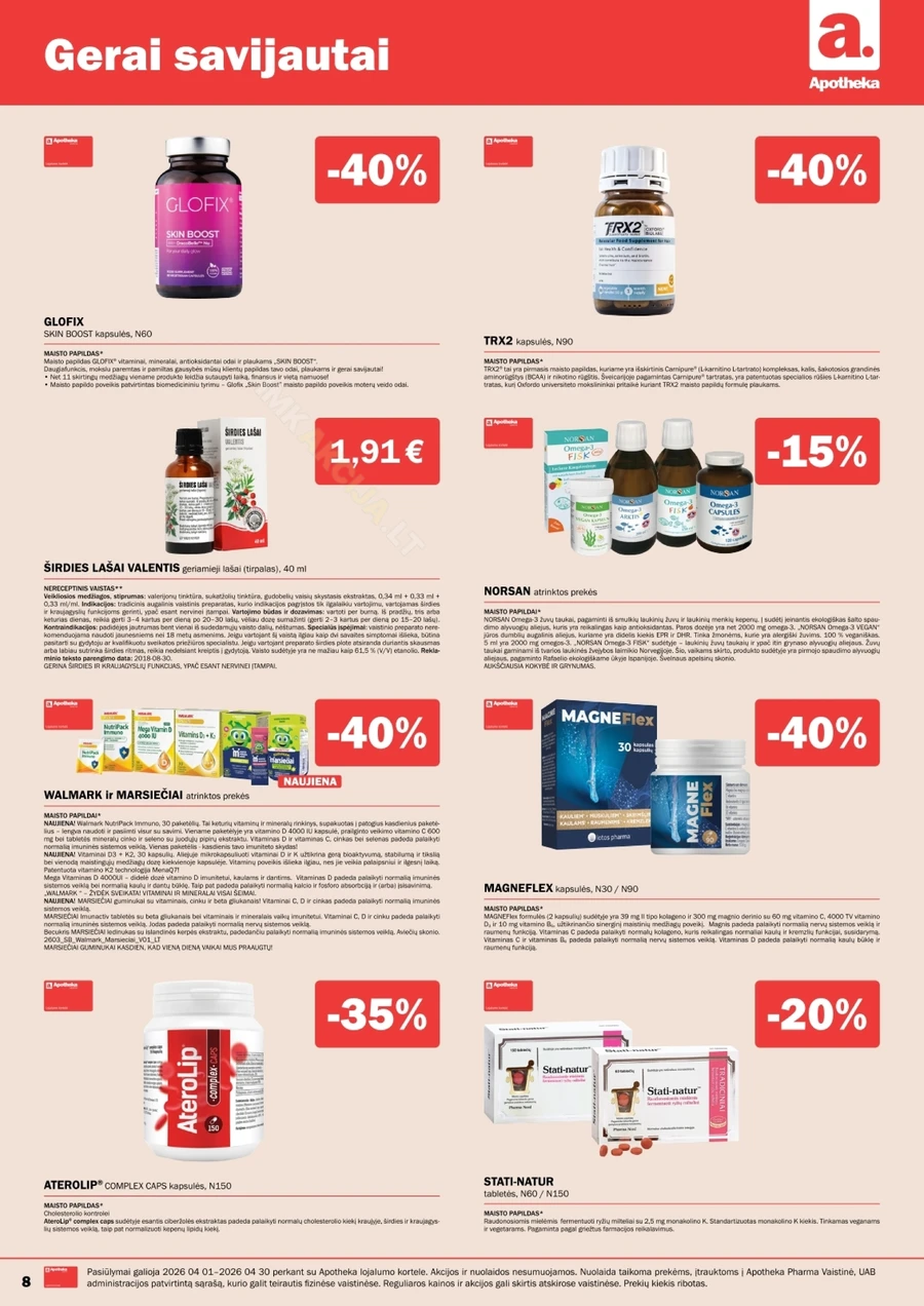 APOTHEKA akcijų leidinys puslapis 8
