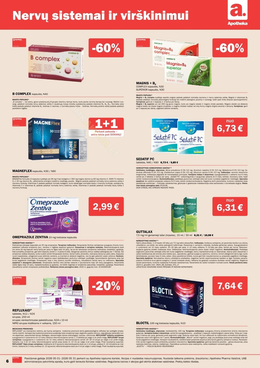 APOTHEKA akcijų leidinys puslapis 6