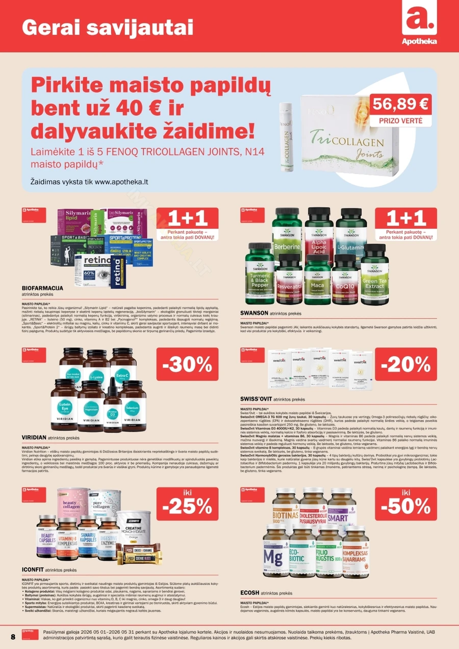 APOTHEKA akcijų leidinys puslapis 8