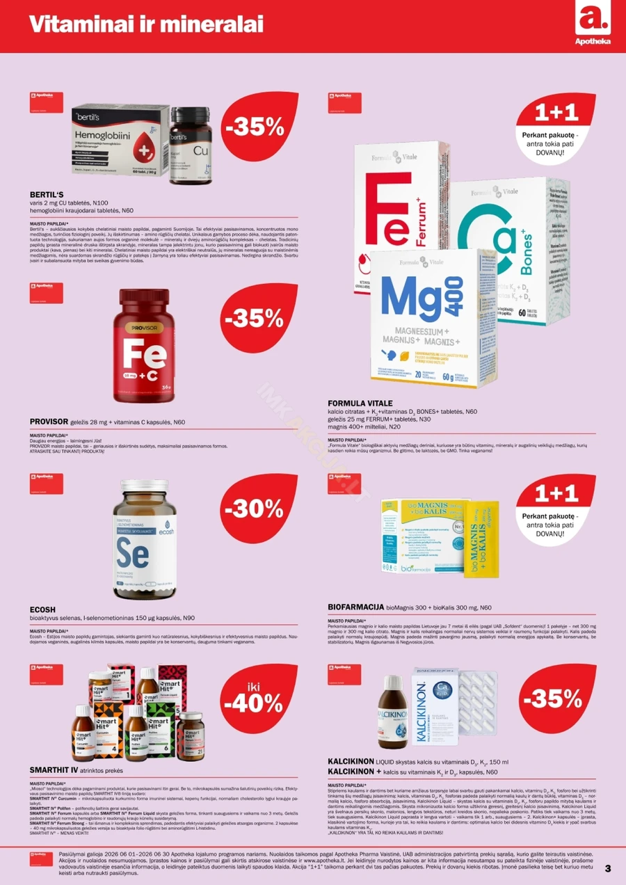 APOTHEKA akcijų leidinys puslapis 3