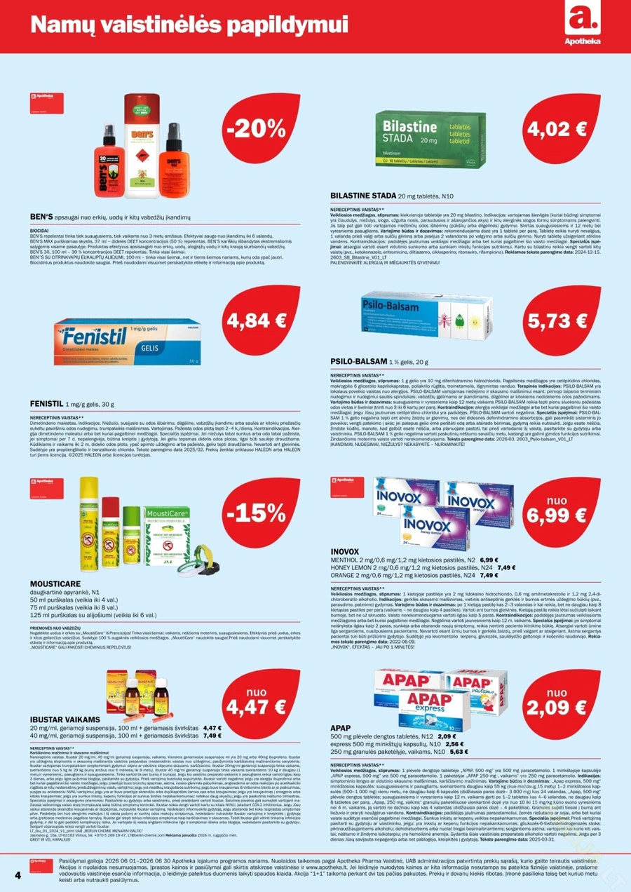 APOTHEKA akcijų leidinys puslapis 4