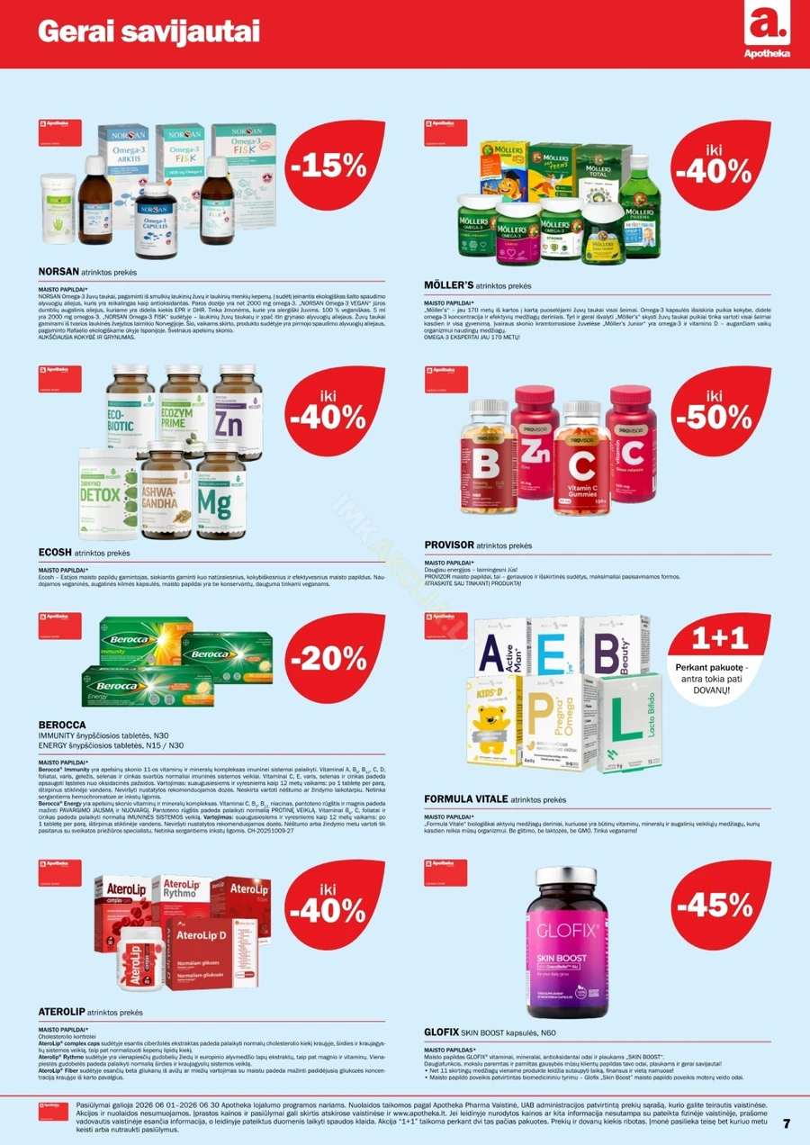 APOTHEKA akcijų leidinys puslapis 7