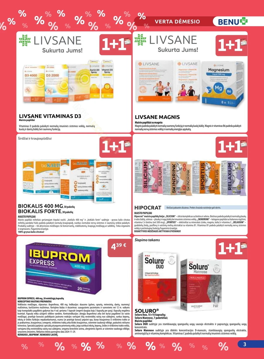 BENU akcijų leidinys puslapis 3