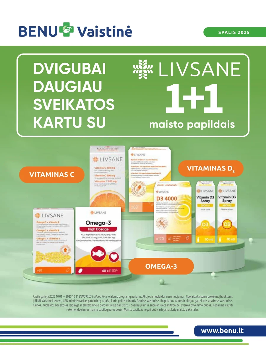 BENU akcijų leidinys puslapis 1