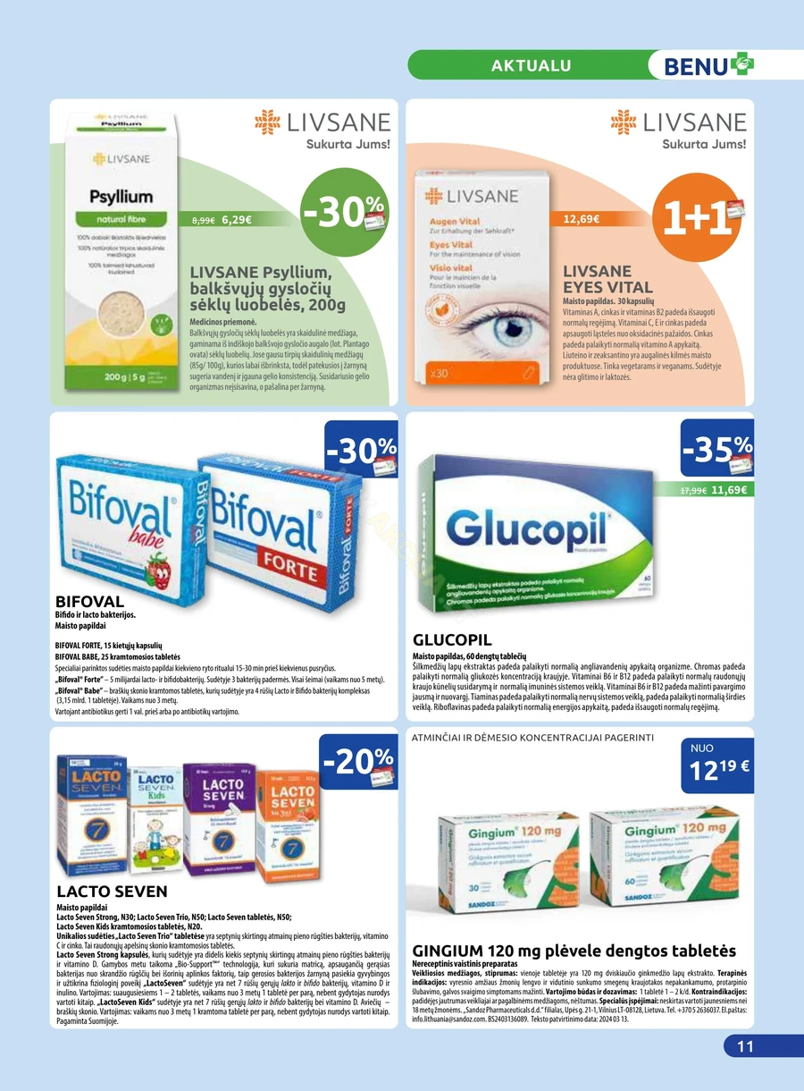 BENU akcijų leidinys puslapis 11