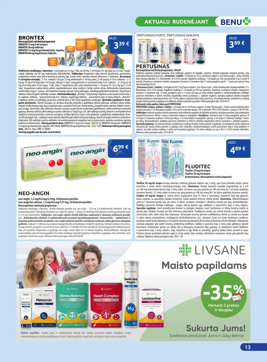 BENU akcijų leidinys puslapis 13