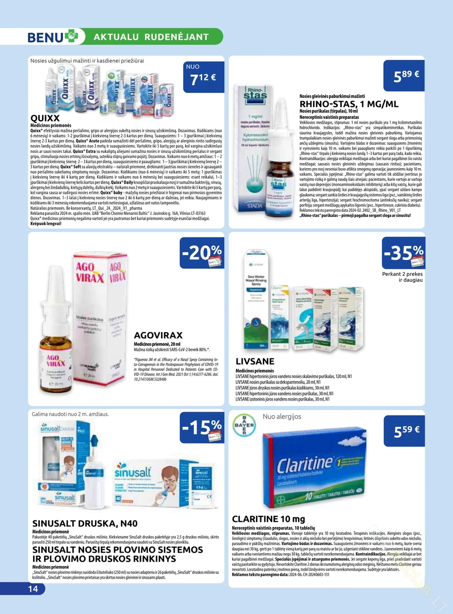 BENU akcijų leidinys puslapis 14