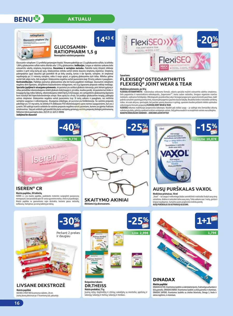 BENU akcijų leidinys puslapis 16