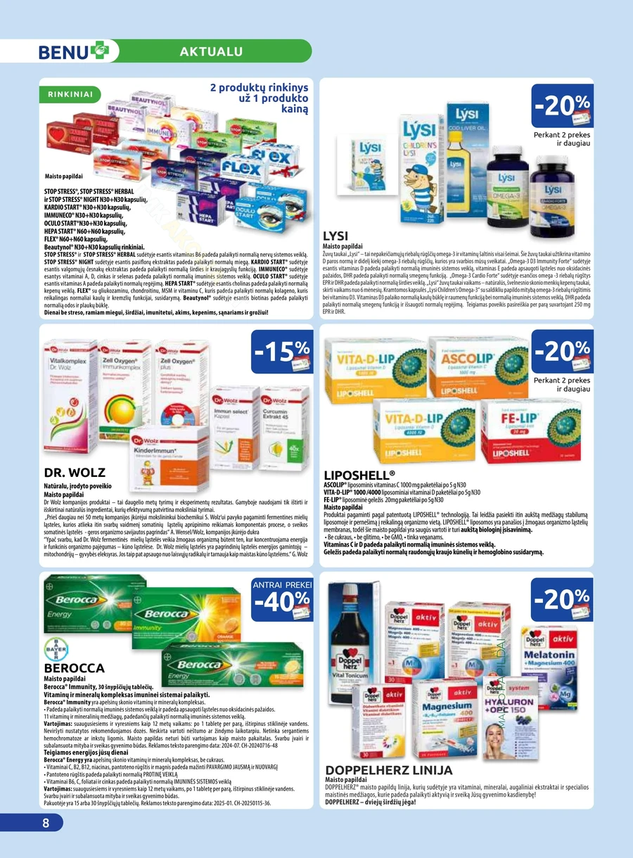 BENU akcijų leidinys puslapis 8