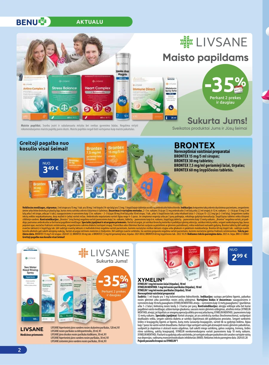 BENU akcijų leidinys puslapis 2