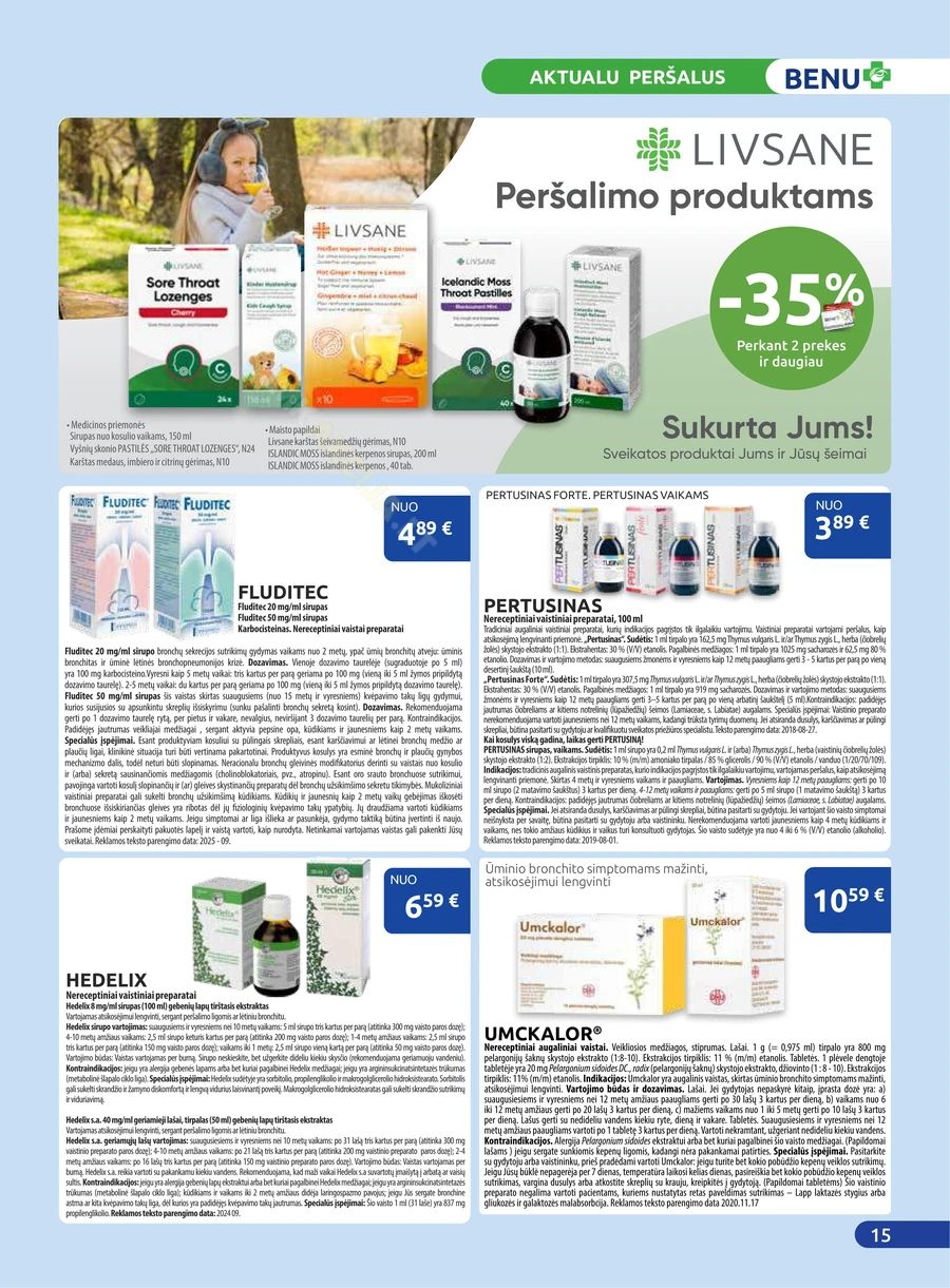 BENU akcijų leidinys puslapis 15