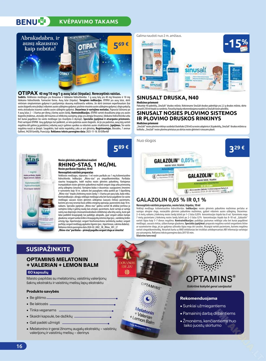 BENU akcijų leidinys puslapis 16