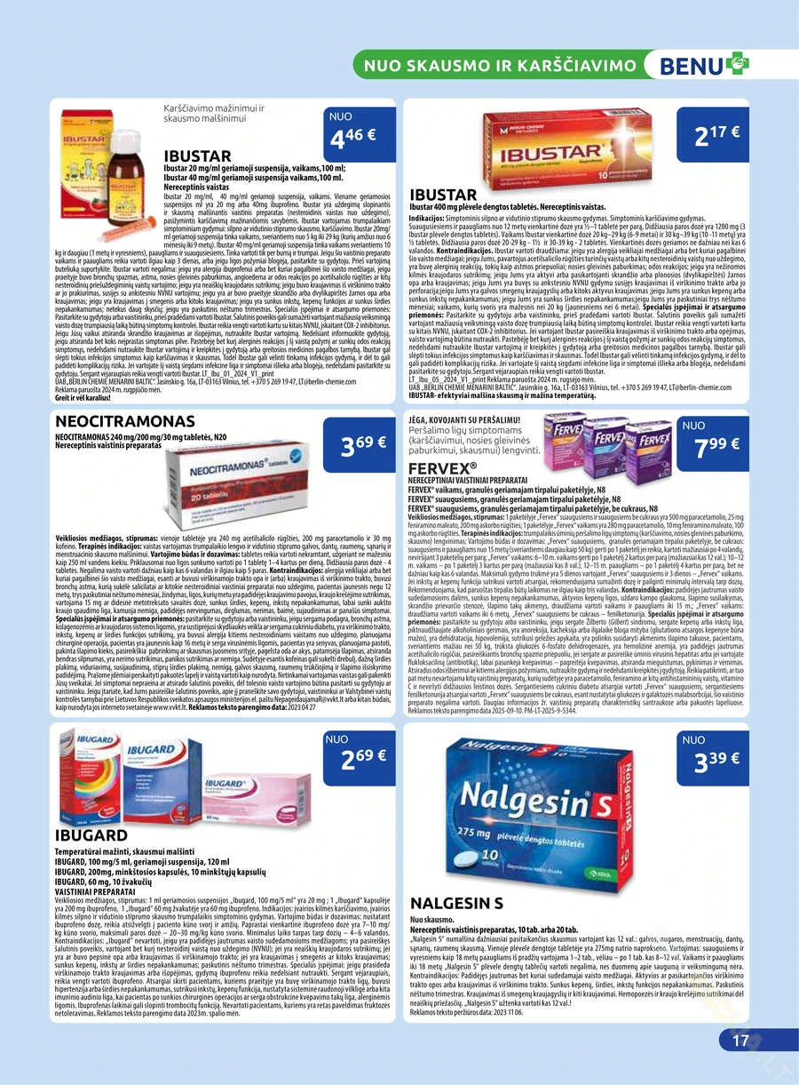 BENU akcijų leidinys puslapis 17