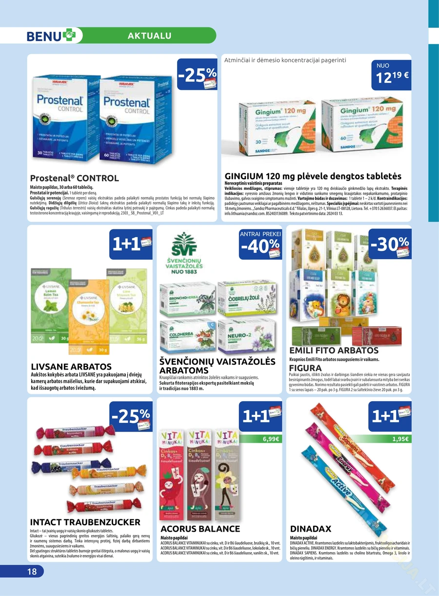 BENU akcijų leidinys puslapis 18
