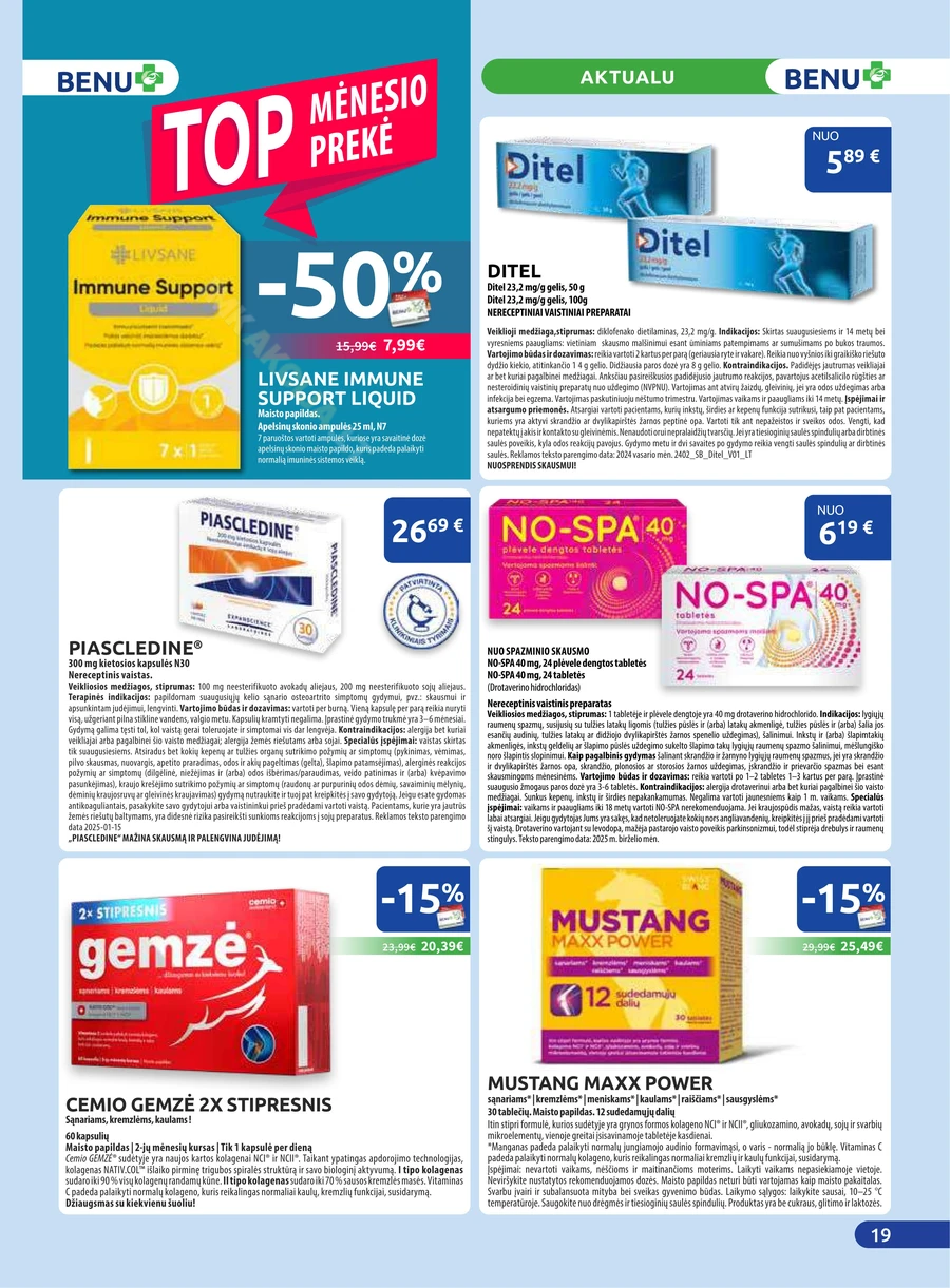 BENU akcijų leidinys puslapis 19