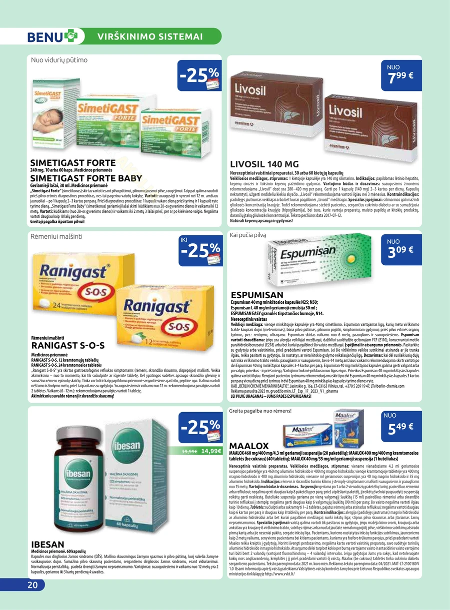 BENU akcijų leidinys puslapis 20