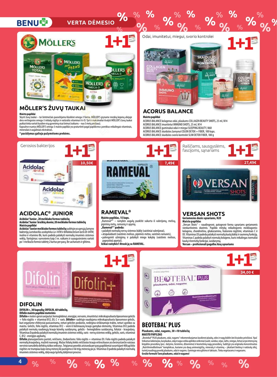 BENU akcijų leidinys puslapis 4