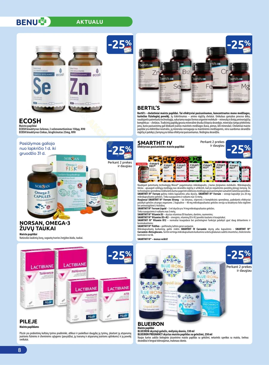 BENU akcijų leidinys puslapis 8