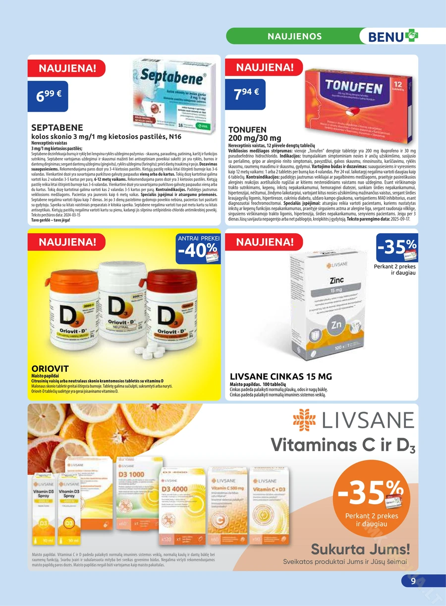 BENU akcijų leidinys puslapis 9