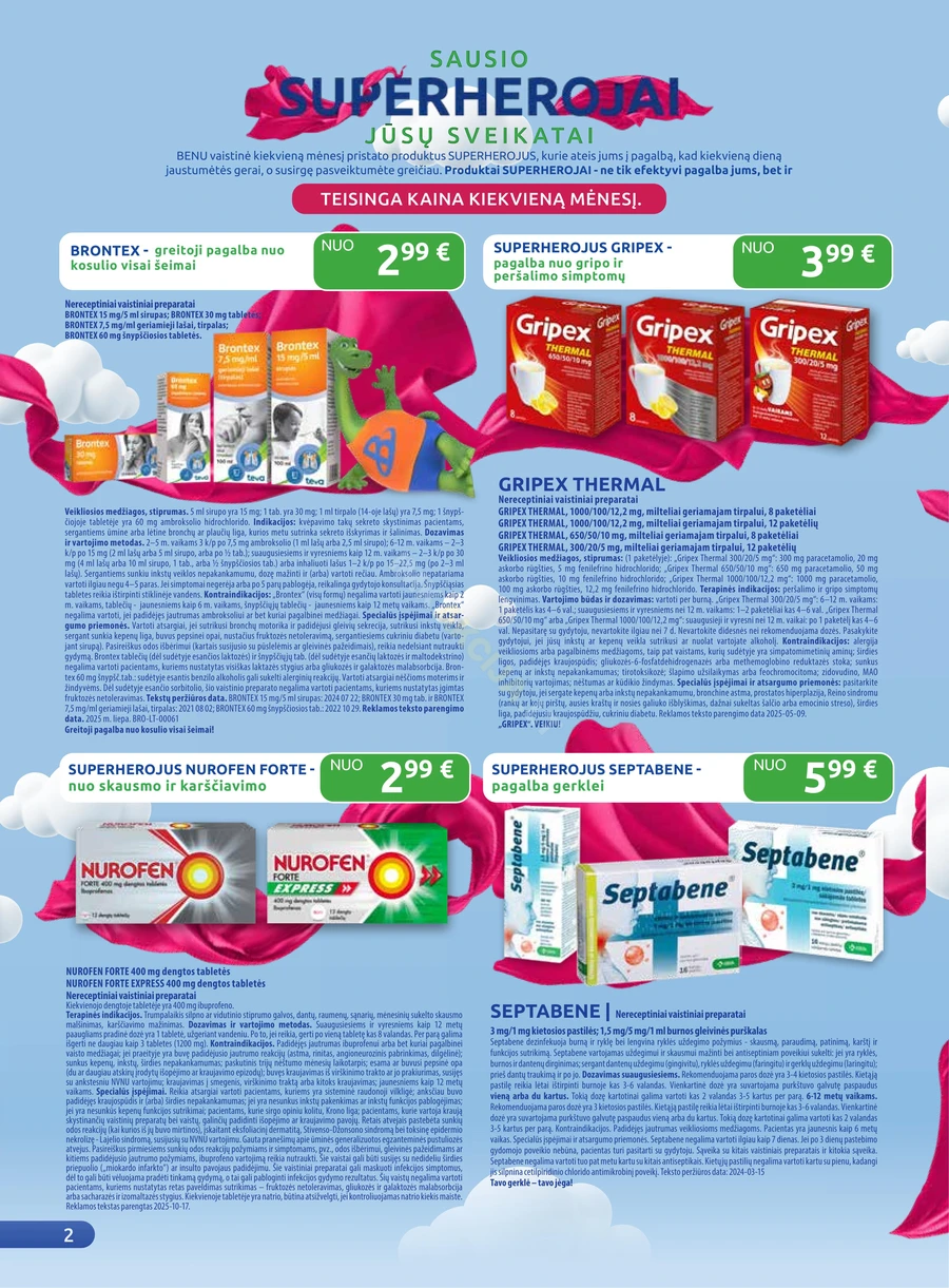 BENU akcijų leidinys puslapis 2